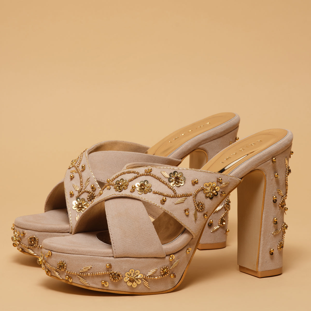 Virika Embroidered Heels