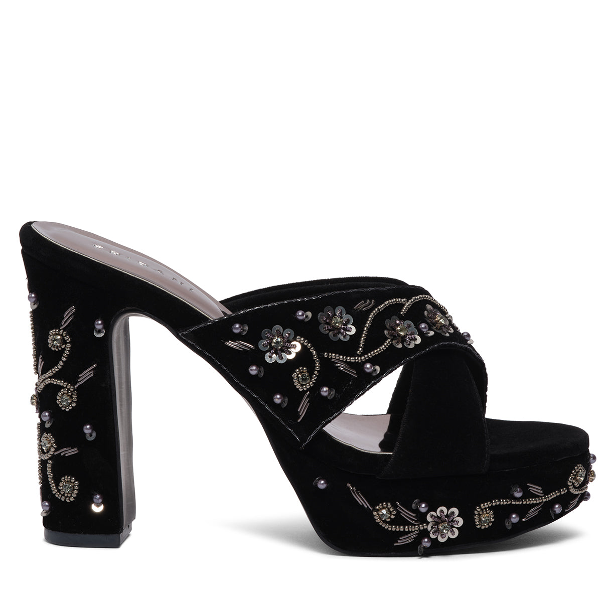 Virika Embroidered Heels