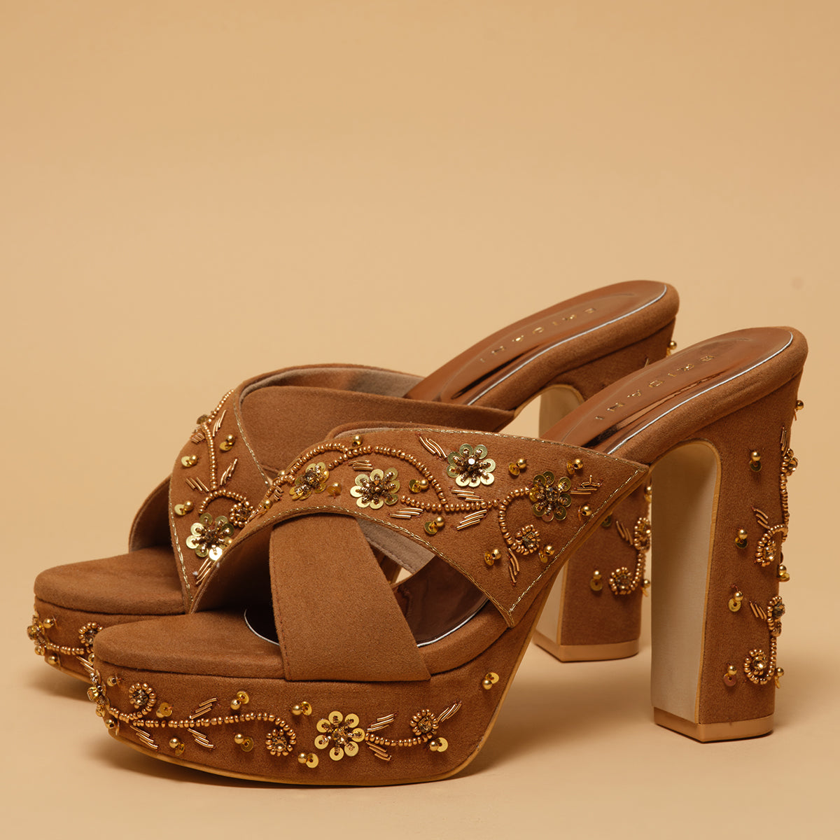 Virika Embroidered Heels