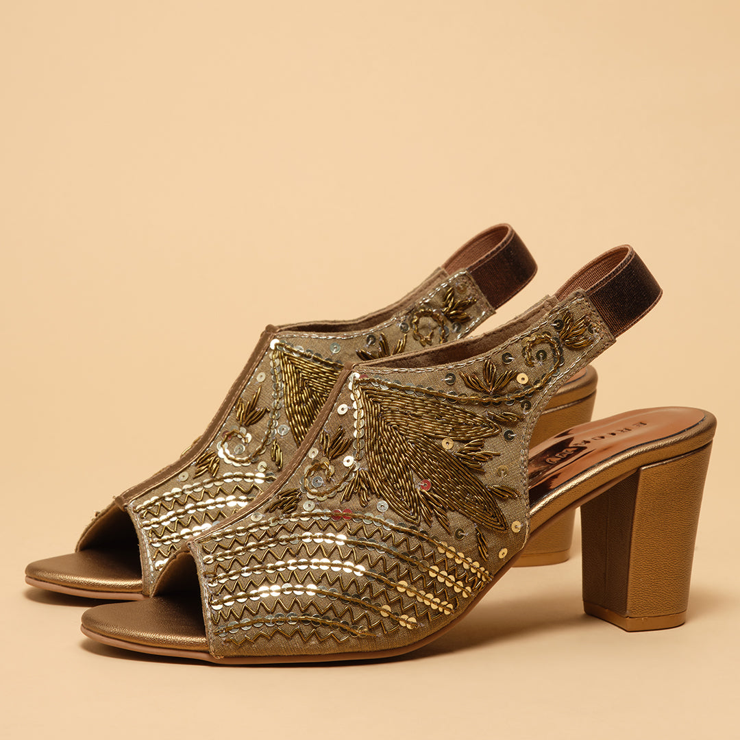 Zaisha Embroidered Heels