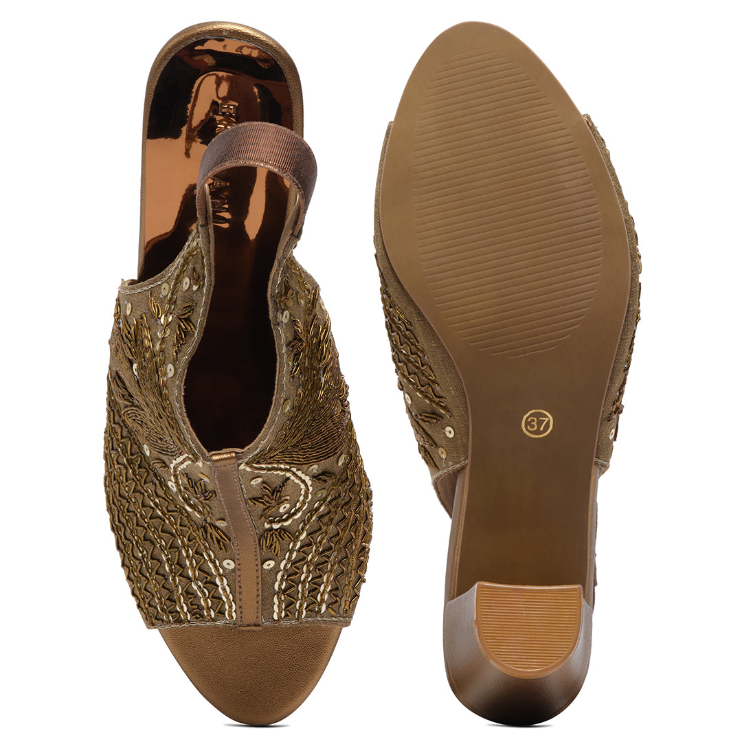 Zaisha Embroidered Heels