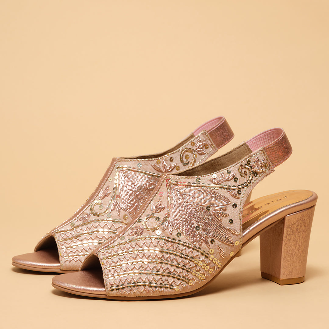 Zaisha Embroidered Heels