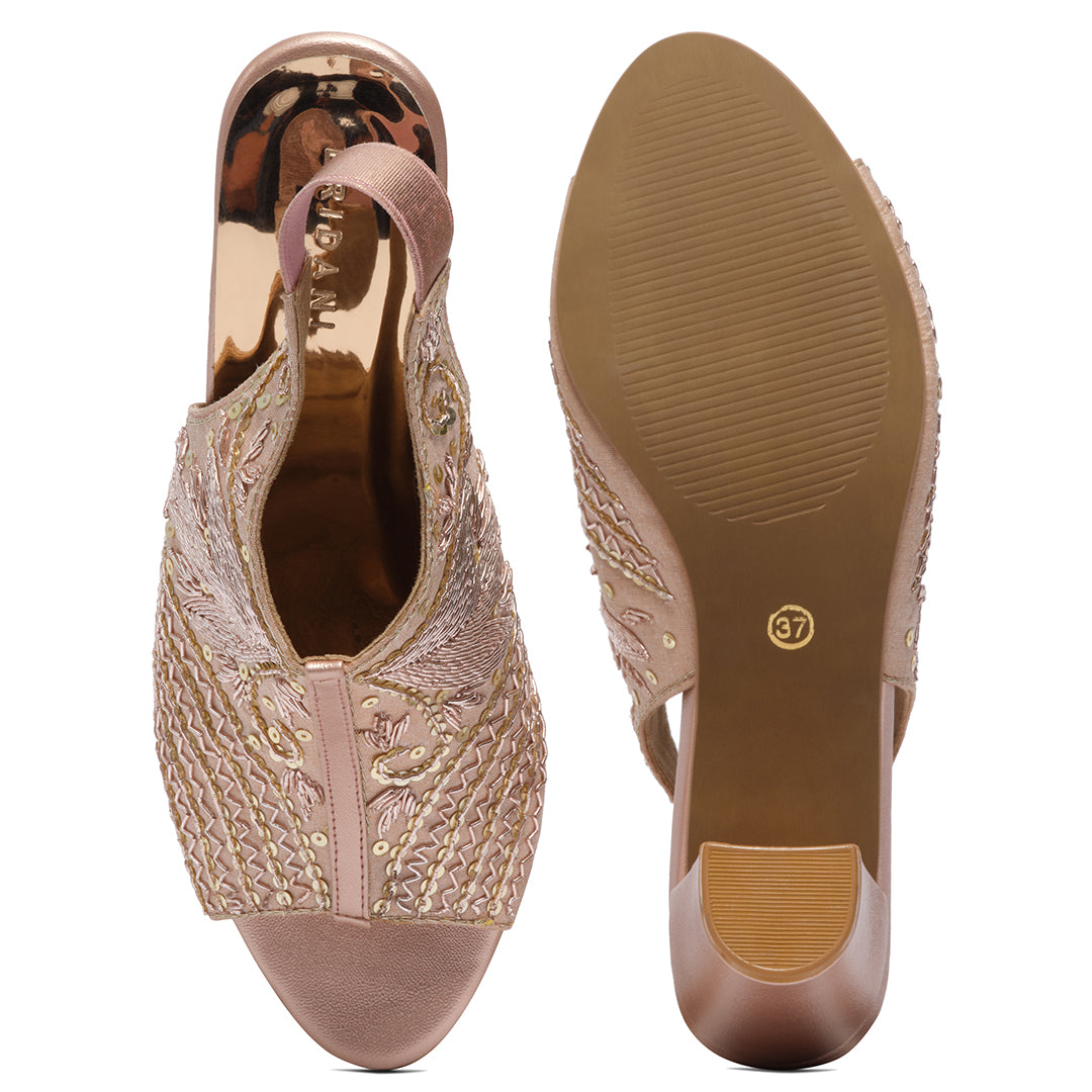 Zaisha Embroidered Heels