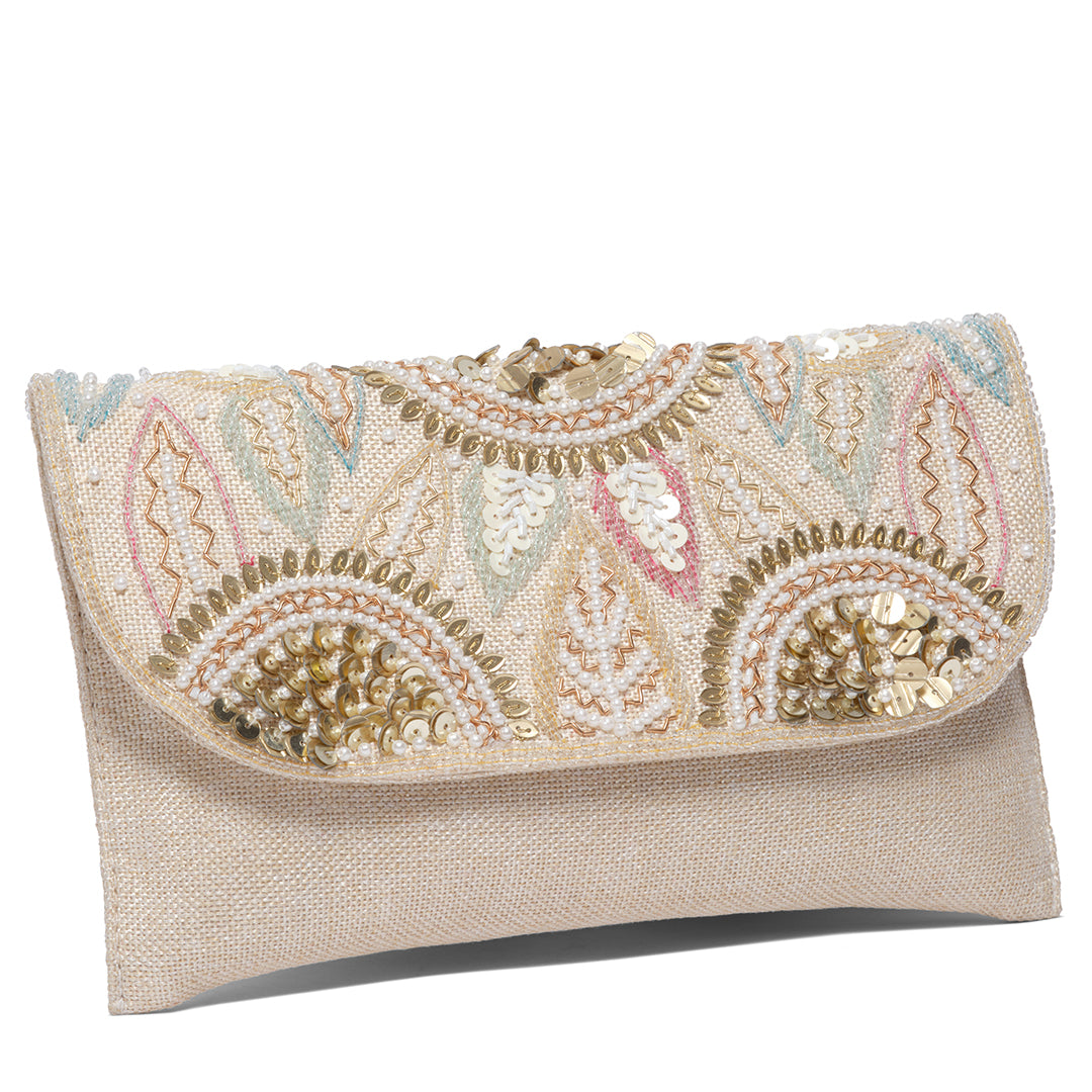 Zareen Embroidered Clutch