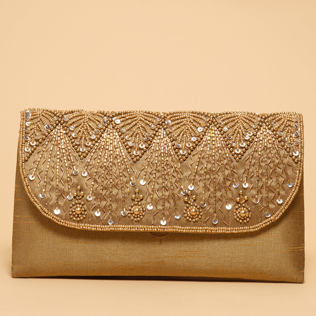 Zyrah Embroidered Clutch