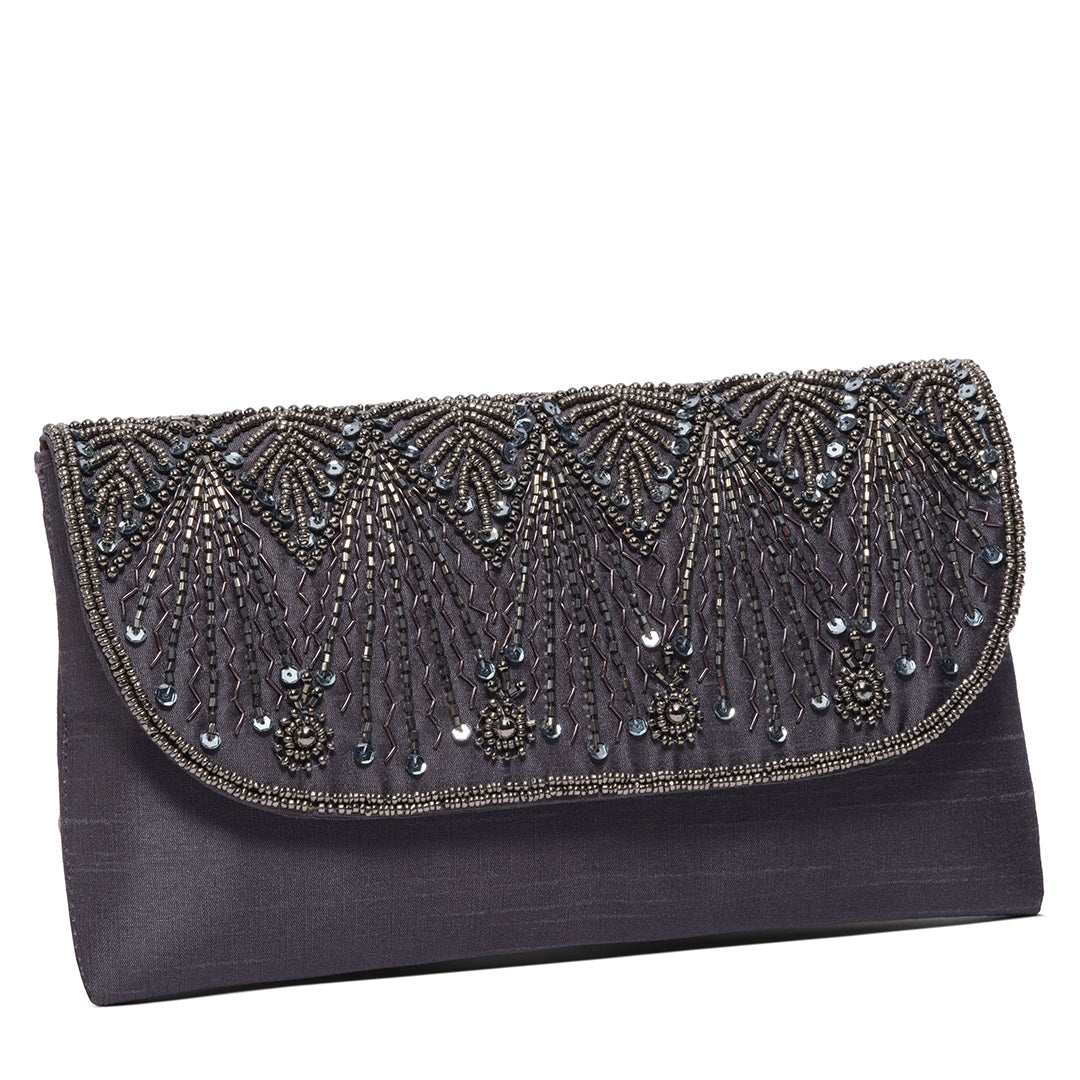 Zyrah Embroidered Clutch