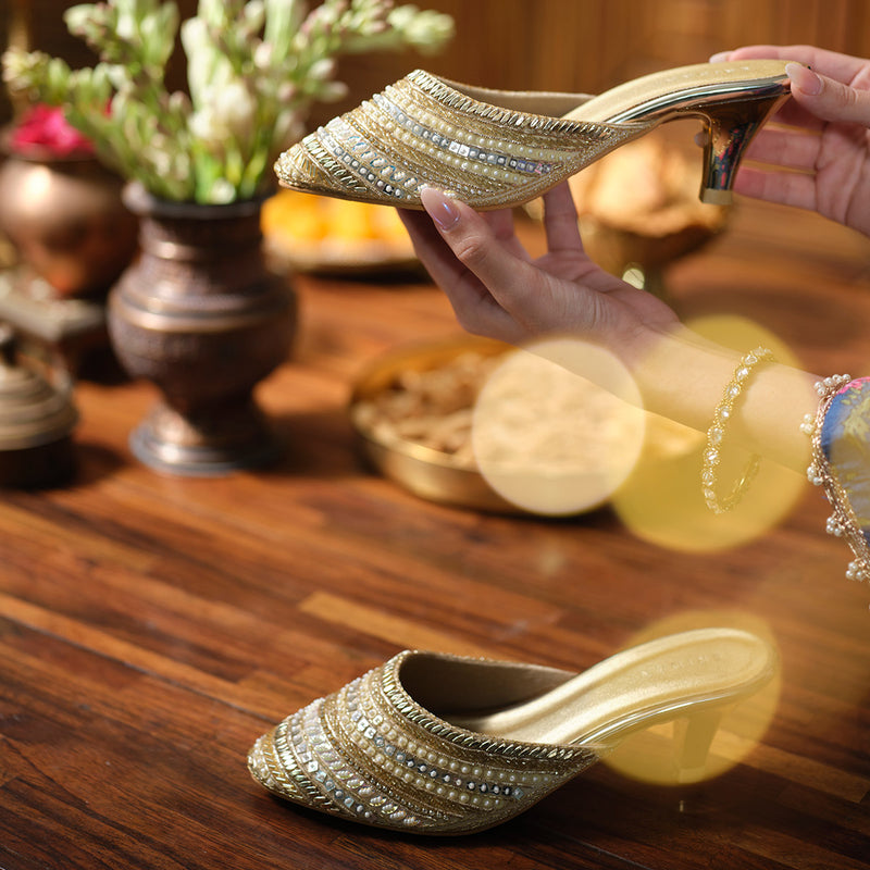 Ayesha Embroidered Mules