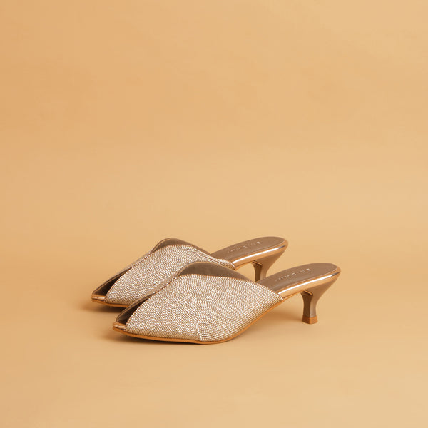 Adina Hand Embroidered Heels