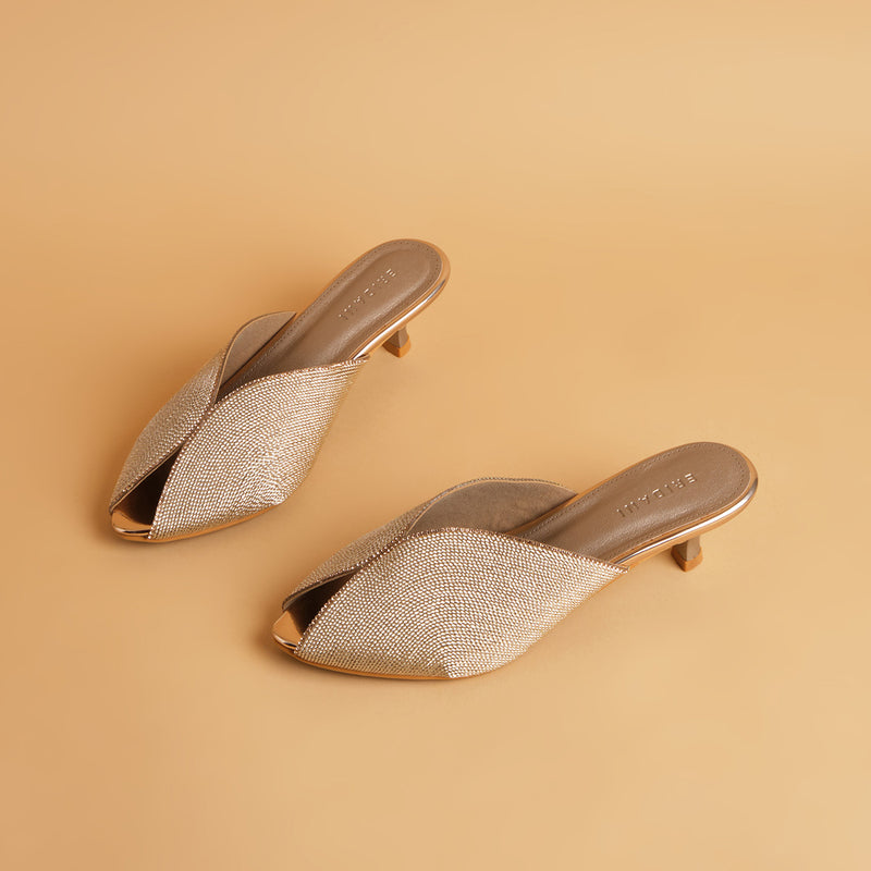 Adina Hand Embroidered Heels