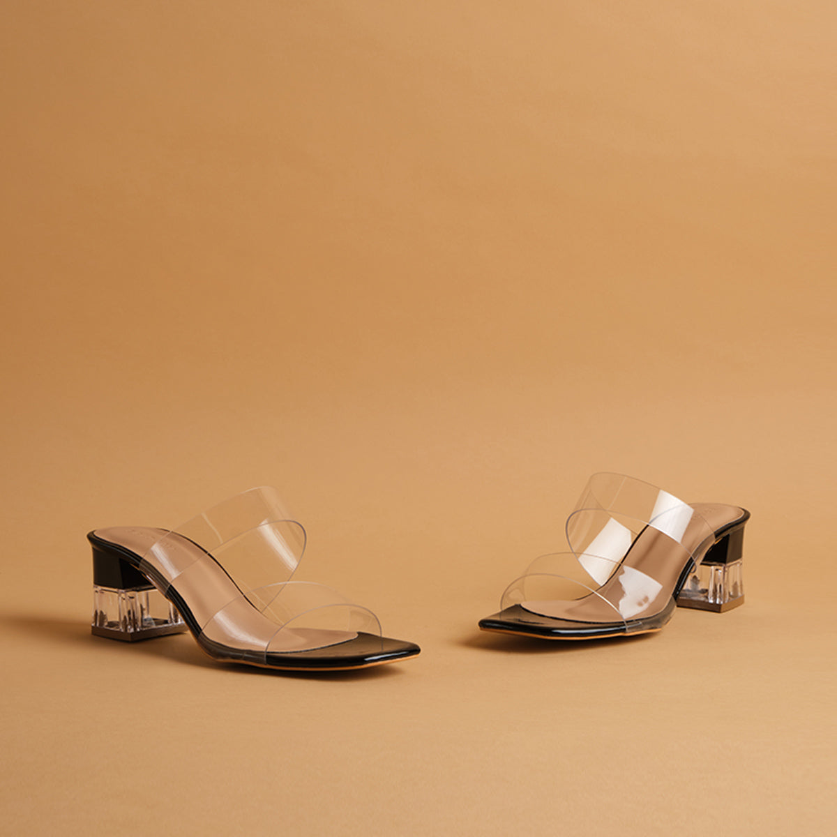 Crystalline Transparent Heels